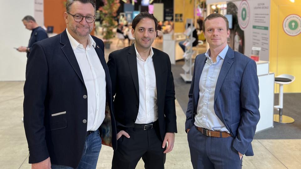 Georges Spanier, CEO RMS Immobilière, Maroun Altekly and Raphael Scheuren, BlocHome