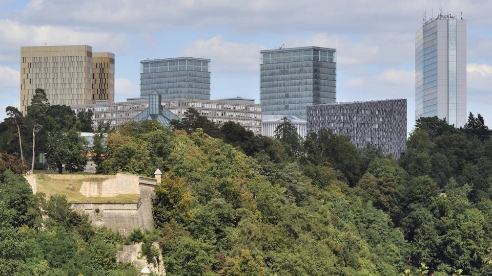 Luxembourg's Kirchberg plateau, as seen from Pfaffenthal. Photo: Wikimedia CC-BY-2.0