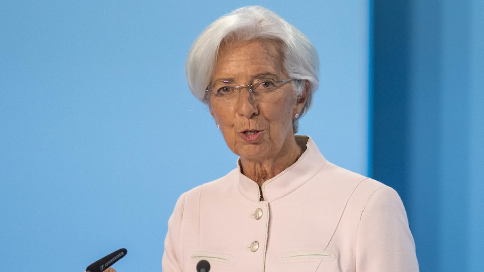 ECB President Christine Lagarde at Thursday's press conference in Frankfurt. Photo: ECB via Flickr CC-BY-2.0.