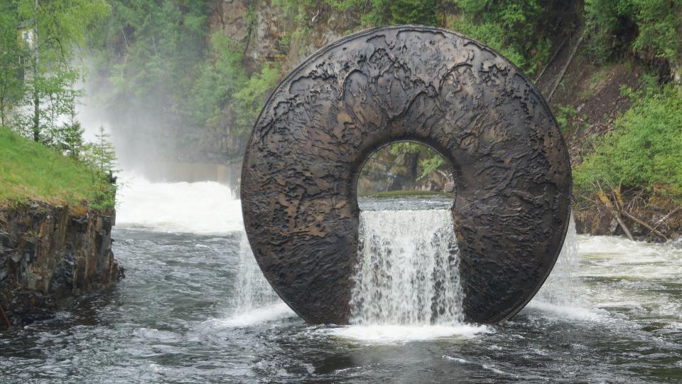 A sculpture at the Kistefos Mueum in Norway. Photo by Randi Hausken via Flickr CC-BY-2.0.