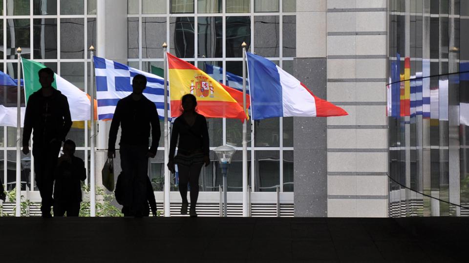 European flags in Brussels. Photo by PicturesFromWords via Flickr CC-BY-2.0.