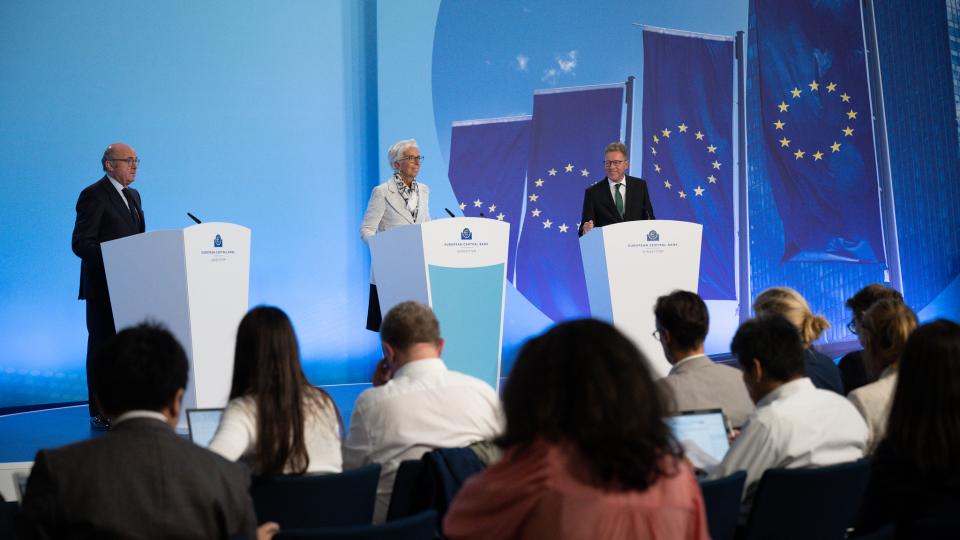 ECB president Christine Lagarde is welcoming the audience during the ECB Governing Council Press Conference on 08 September 2022, Frankfurt, Germany. Photo: Claudio De Angelis/ECB