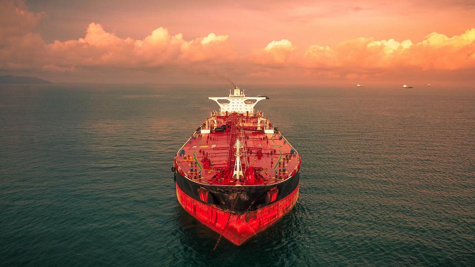 Oil tanker near Malaysia. Photo via Unsplash.